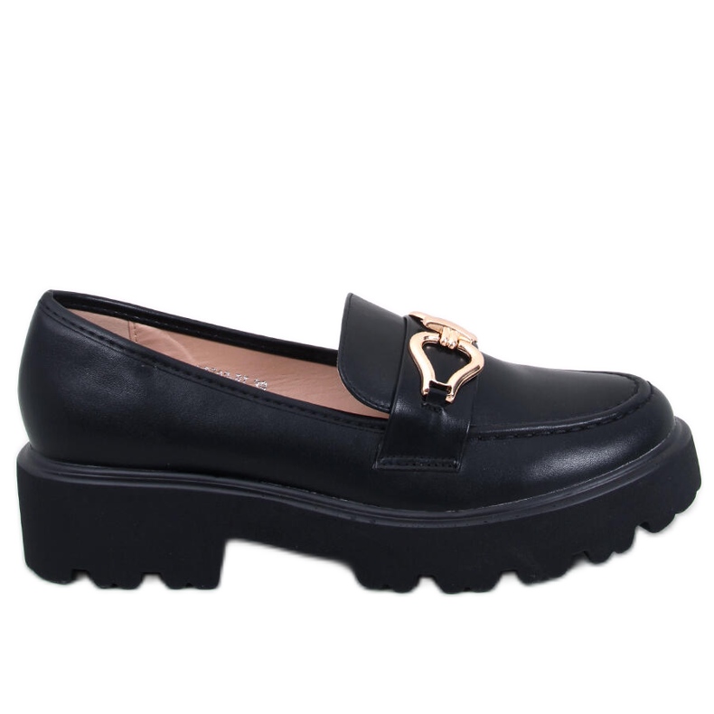 Mocassins avec boucle de Zandra Black le noir