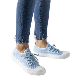 Baskets femme bleues par Medina