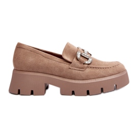 Mocassins Pour Femmes Avec Décoration Beige Ellise Mocassins Pour Femmes Avec Décoration Beige Ellise