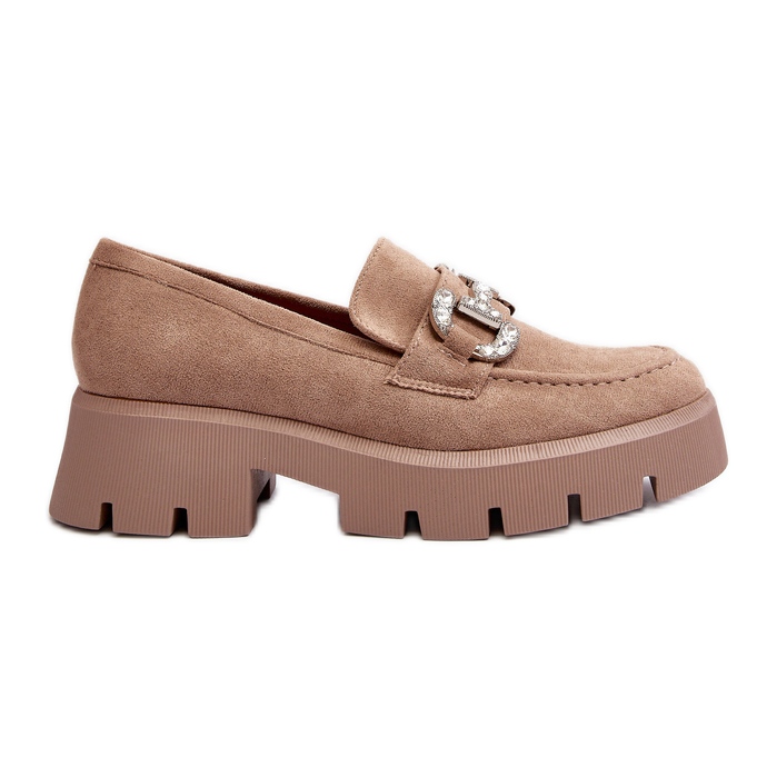 Mocassins Pour Femmes Avec Décoration Beige Ellise Mocassins Pour Femmes Avec Décoration Beige Ellise
