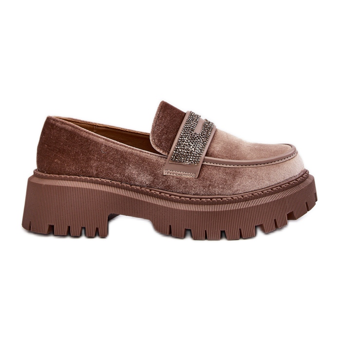 Mocassins en velours avec décoration pour femme, marron Wendreda brun Mocassins en velours avec décoration pour femme, marron Wendreda brun