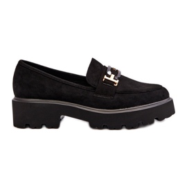 Mocassins Pour Femmes Avec Décoration Noir Omavia