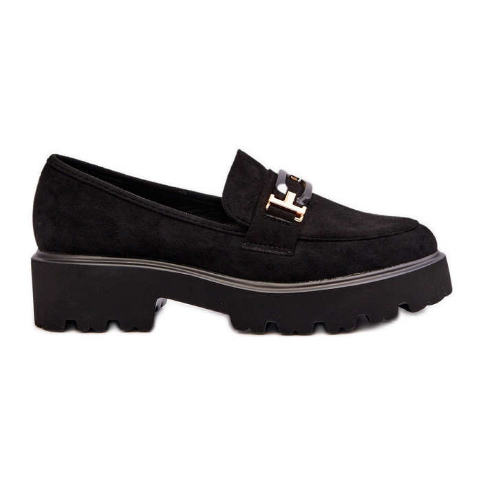 Mocassins Pour Femmes Avec Décoration Noir Omavia le noir