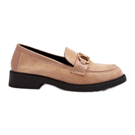 Mocassins classiques beiges pour femmes Fiviana