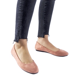 Ballerines Jules en éco-daim rose foncé