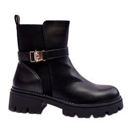 Bottes de Jodhpur pour femmes avec une décoration noire le noir