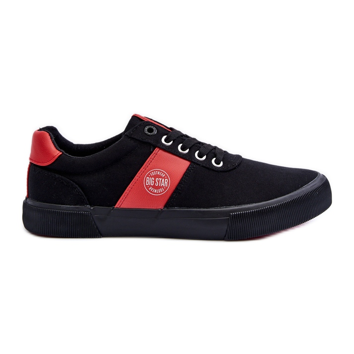 Baskets en tissu pour hommes Big Star JJ174255 Noir le noir
