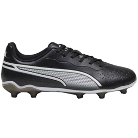 Chaussures de football Puma King Match FG/AG Jr 107573 01 noir