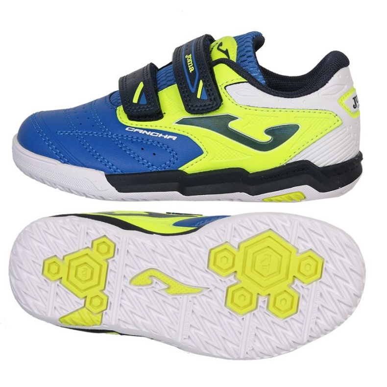 Chaussures de football Joma Cancha 2404 Jr CAJS2404INV bleu Chaussures de football Joma Cancha 2404 Jr CAJS2404INV bleu