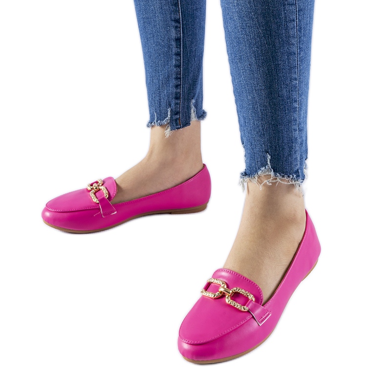 Mocassins à boucles roses de Sovera