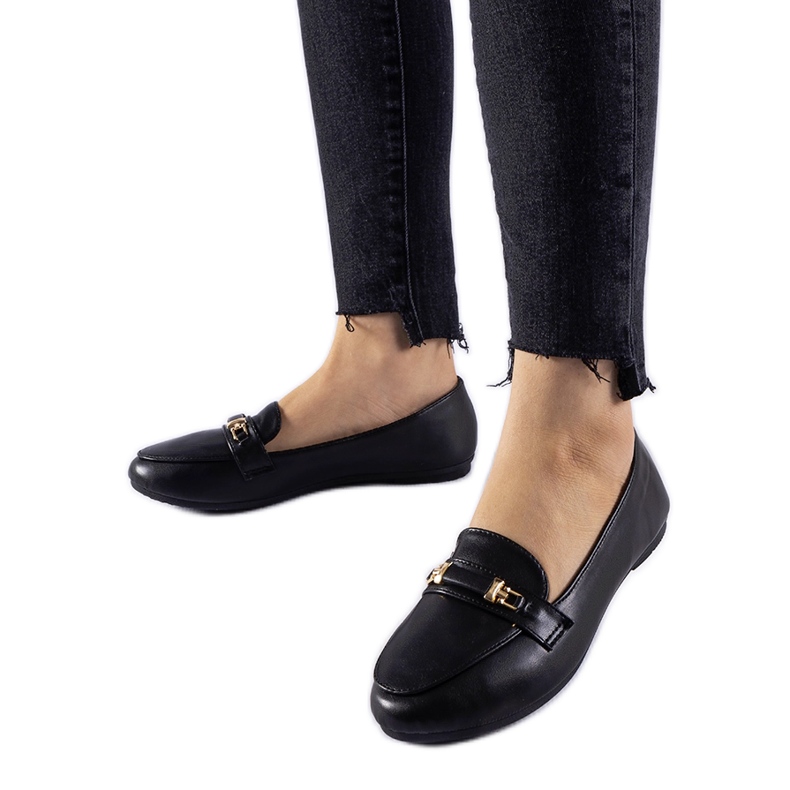 Mocassins à boucle Velino noirs le noir