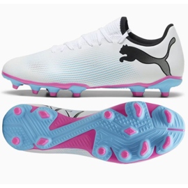 Chaussures Puma Future 7 Play FG/AG M 107723 01 blanche Chaussures Puma Future 7 Play FG/AG M 107723 01 blanche