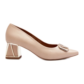 Escarpins élégants avec décoration Laura Messi 2740 Beige Escarpins élégants avec décoration Laura Messi 2740 Beige