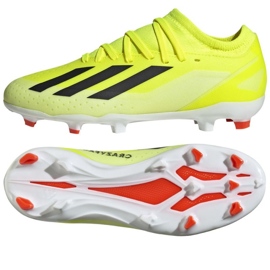 Chaussures Adidas X Crazyfast League Fg Jr IF0691 jaune Chaussures Adidas X Crazyfast League Fg Jr IF0691 jaune