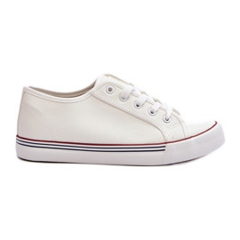 Baskets En Cuir Écologique Pour Femme Blanc Lirean