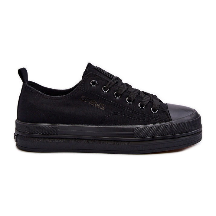 Baskets Femme En Tissu Noir Staneva le noir