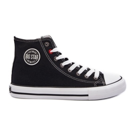 Baskets montantes classiques pour femmes Big Star T274027 noir le noir Baskets montantes classiques pour femmes Big Star T274027 noir le noir