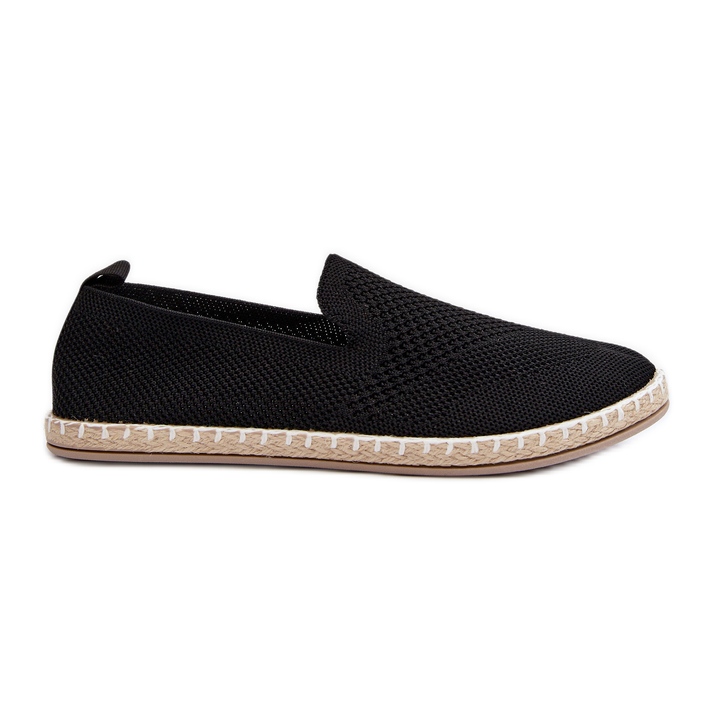 Espadrilles à enfiler Black Harmonie pour femmes le noir