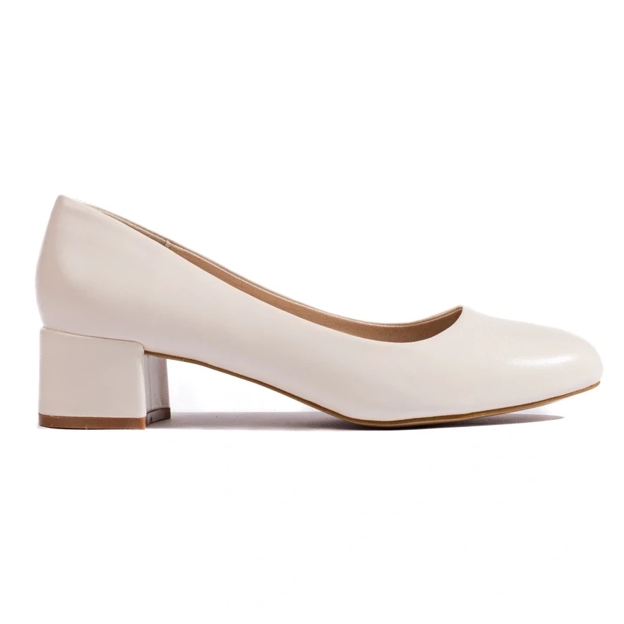 Escarpin blanc petit talon online