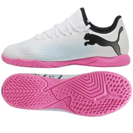 Chaussures de football Puma Future 7 Play It Jr 107739-01 blanc