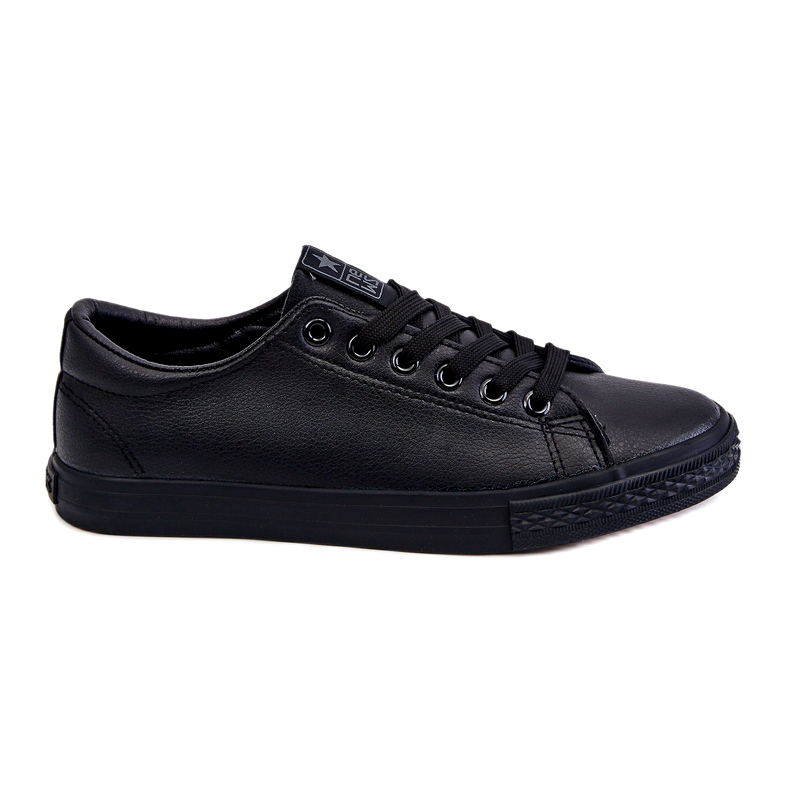 News Les baskets noires classiques liées au cuir féminine le noir News Les baskets noires classiques liées au cuir féminine le noir