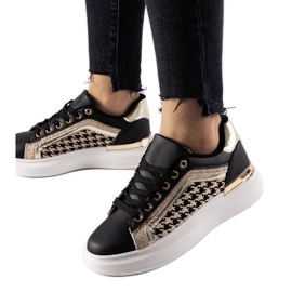 Baskets Briercliff noires à paillettes le noir