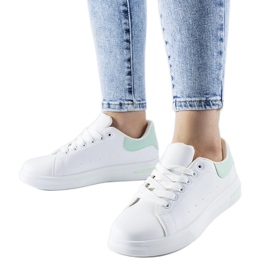 Baskets Leland blanches et vertes