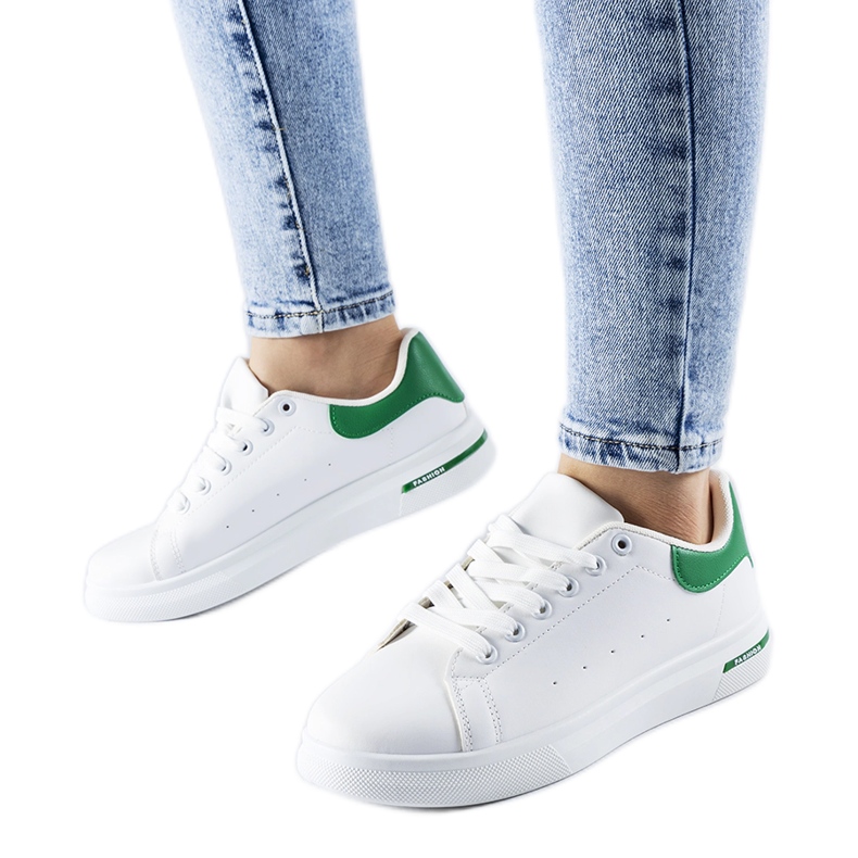 Baskets Leland blanches et vertes