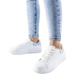 Baskets Leland blanches et bleues