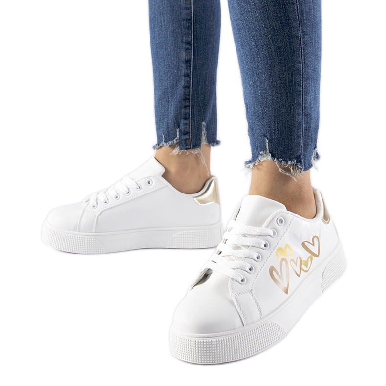 Baskets blanches sur la plateforme Montclair