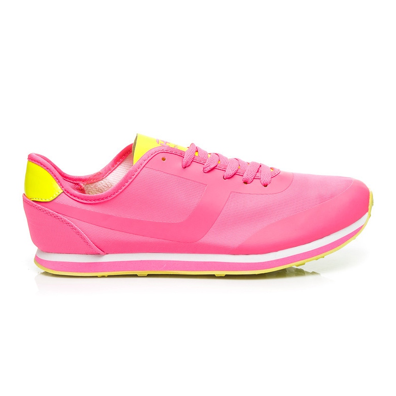 Haker Chaussures de sport bicolores jaune rose