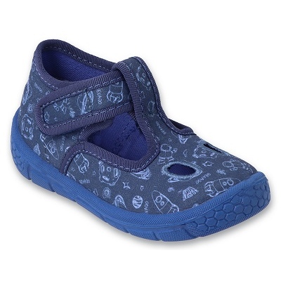 Befado chaussons enfants 630P011 applications bleues