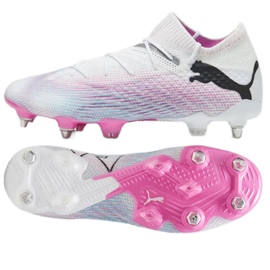 Chaussures Puma Future 7 Ultimate MxSG M 107351 01 blanc