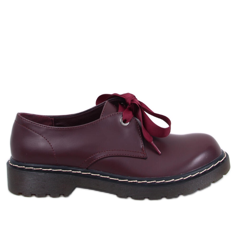 Bottes bovver Sherone Wine Red rouge