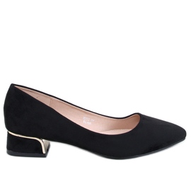 Marani Escarpins à talons bas noirs le noir