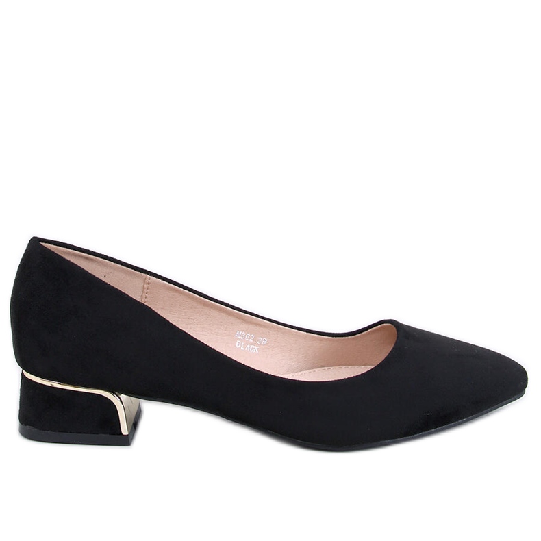 Marani Escarpins à talons bas noirs le noir