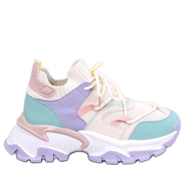 Beals Baskets compensées colorées violettes