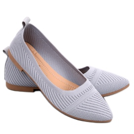 Ballerines tressées Kayla Grey gris