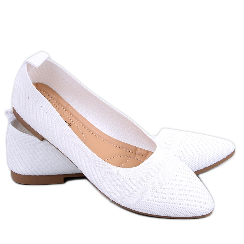Ballerines tissées Kayla White blanche