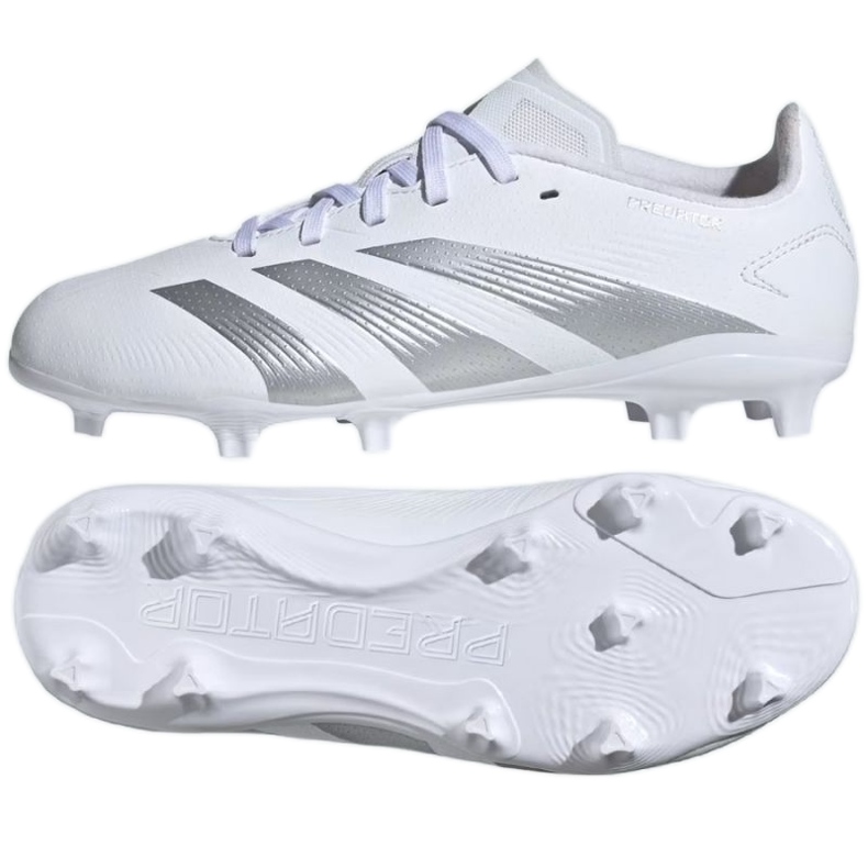 Chaussures de football Adidas Predator League L Jr Fg IG7749 blanche