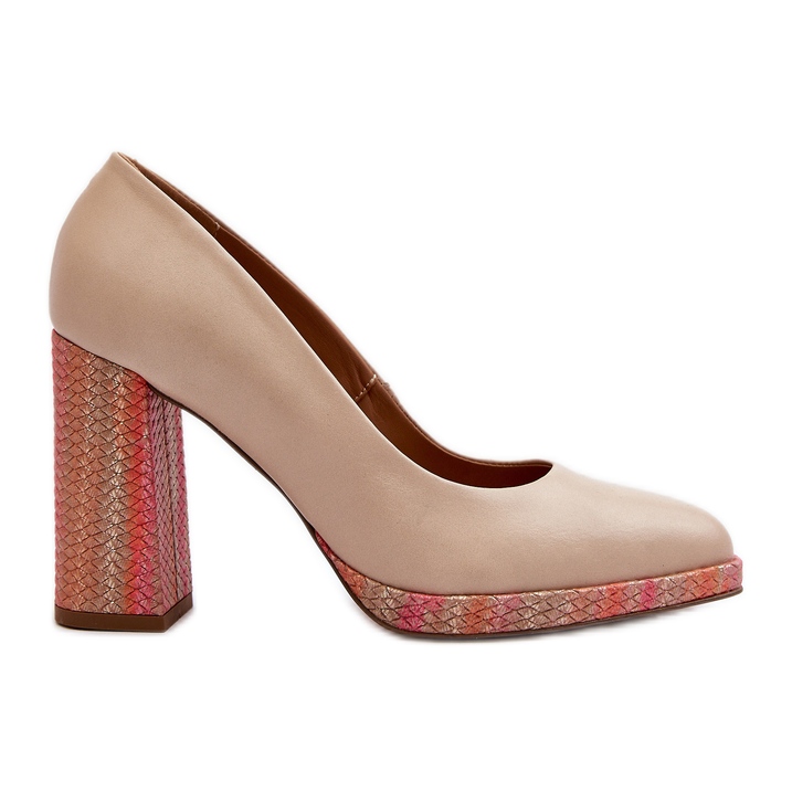 Laura Messi 2746 Escarpins à talons hauts beige clair