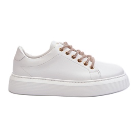 Chaussures de sport en cuir pour femmes CheBello 4362 blanc