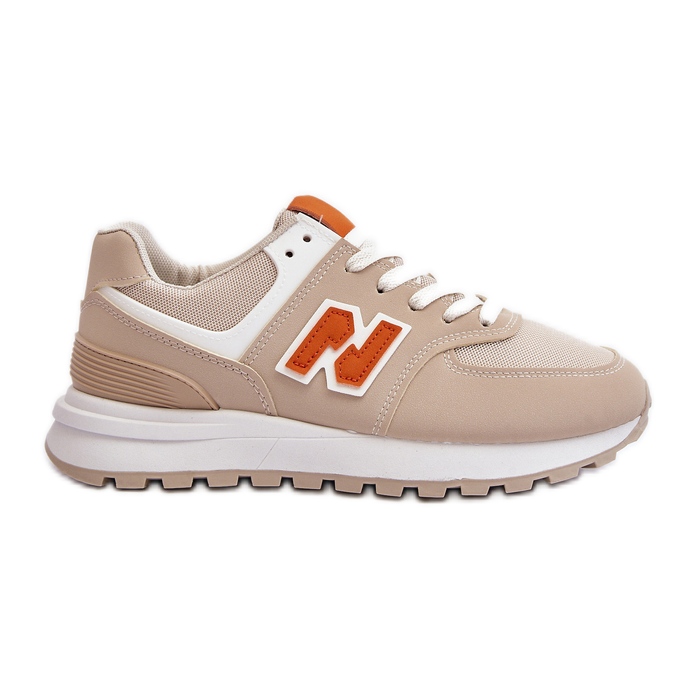 Baskets Lifari beiges pour femmes, chaussures de sport
