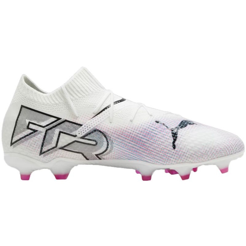 Chaussures de football Puma Future 7 Pro FG/AG Jr 107728 01 blanche