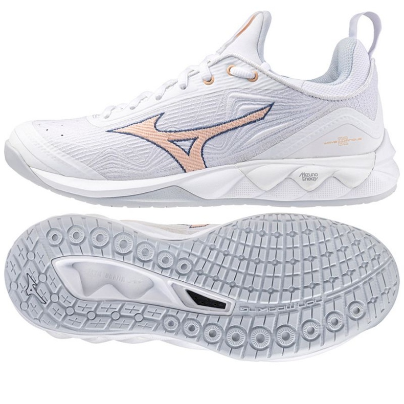 Chaussures de volley-ball Mizuno Wave Luminous 2 W V1GC212000 blanche Chaussures de volley-ball Mizuno Wave Luminous 2 W V1GC212000 blanche