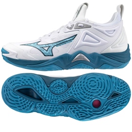 Chaussures de volley-ball Mizuno Wave Momentum 3 M V1GA231221 blanche