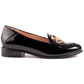 W. Potocki Chaussures femme en cuir verni noir Potocki