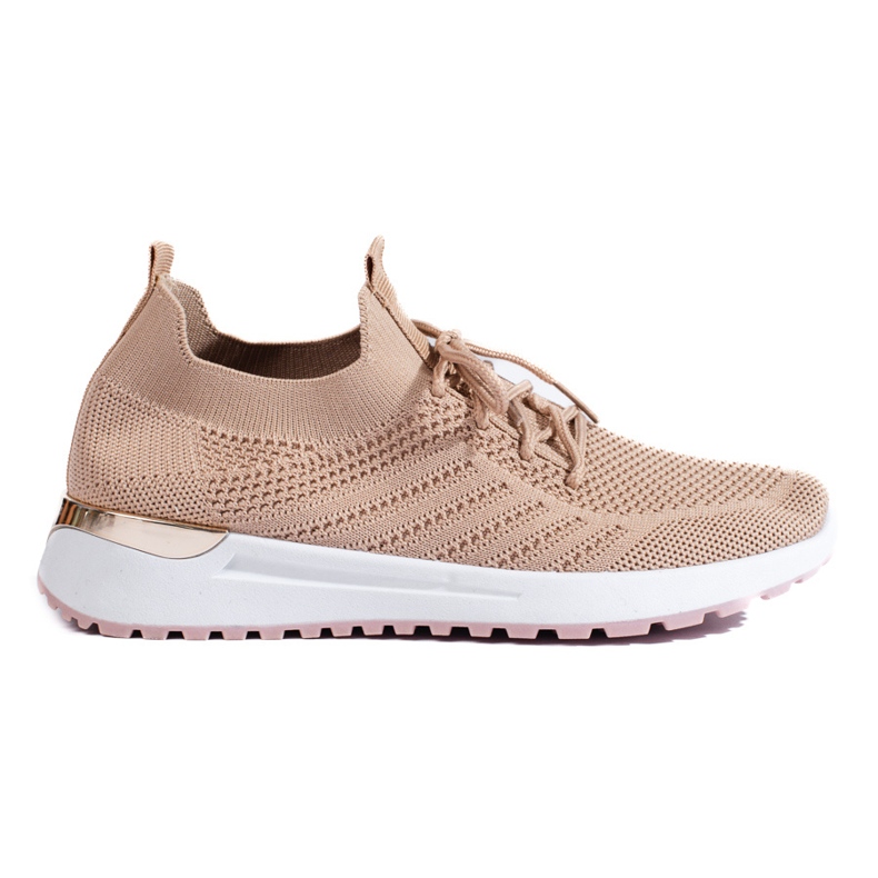 Chaussures de sport ajourées beiges Chaussures de sport ajourées beiges