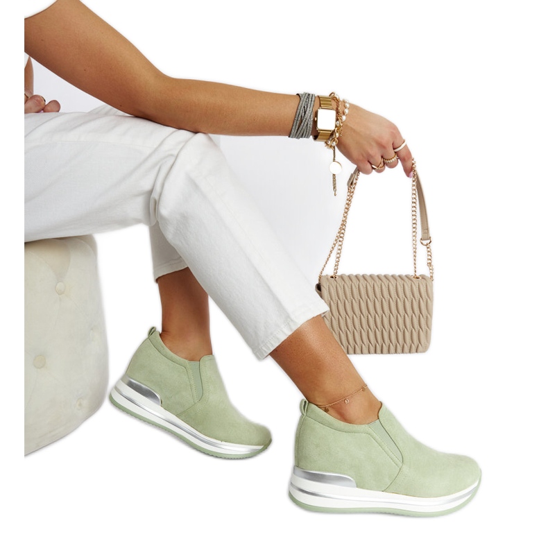 Baskets compensées Alquippa vertes