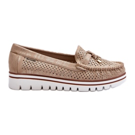 Mocassins Ajourés Femme Doré Twista d'or Mocassins Ajourés Femme Doré Twista d'or